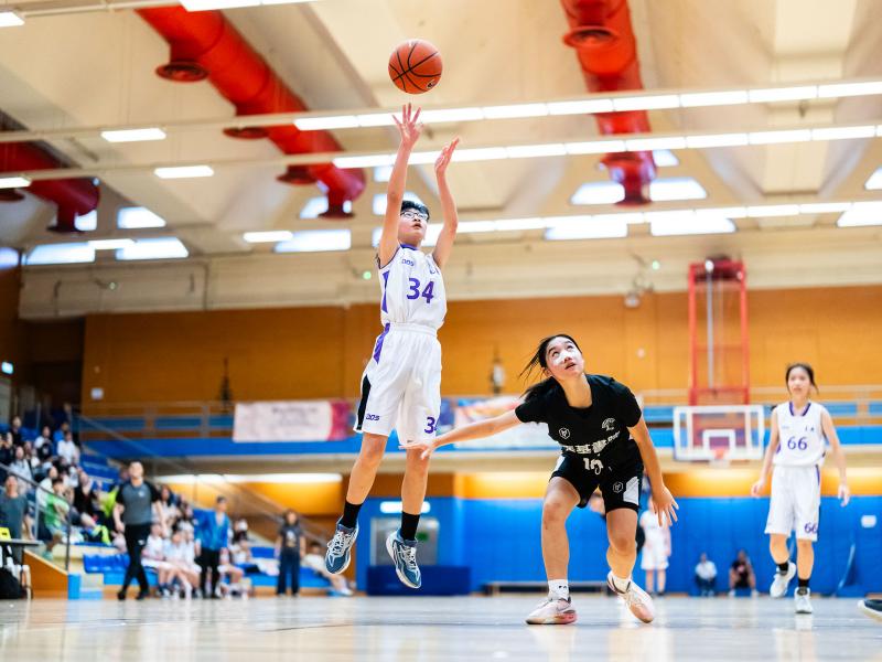 Our school girls' basketball team C grade achieved the third place in the Inter-School Basketball Competition (Kowloon District, Division 1)